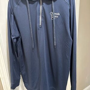 Navy Blue Quarter-Zip Hoodie